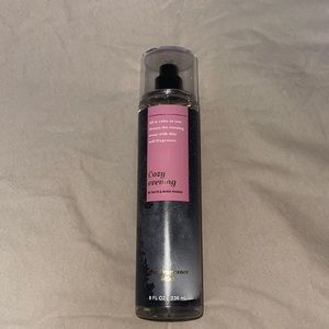 new bath and body works body mist, cozy evening